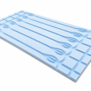 20mm XPS System Board for Underfloor Heating, 1250x600, BEFIRO, Unfinished, 10cm
